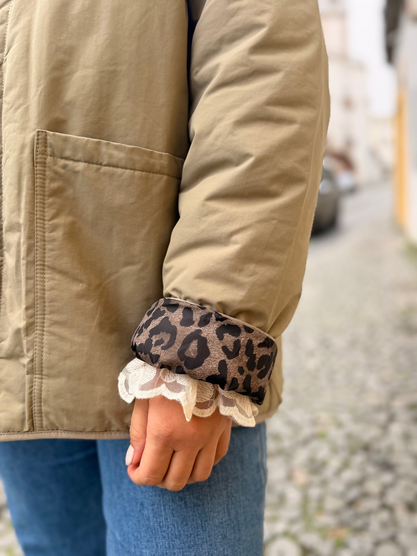 Casaco Oversized Detalhe Animal