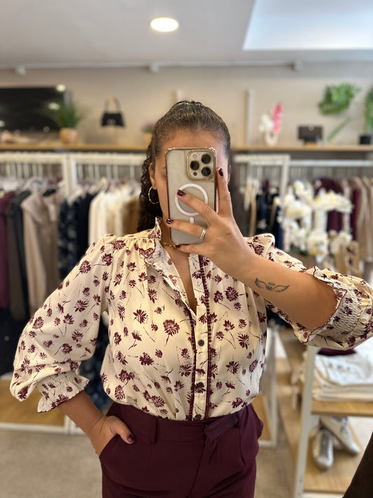 Camisa Savoir Burdeos