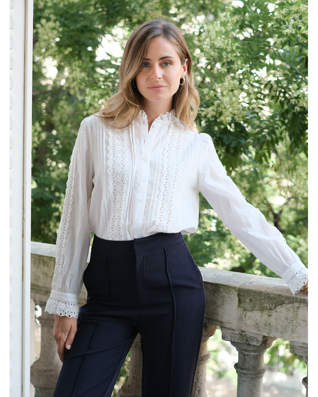 Camisa Bordada Branca