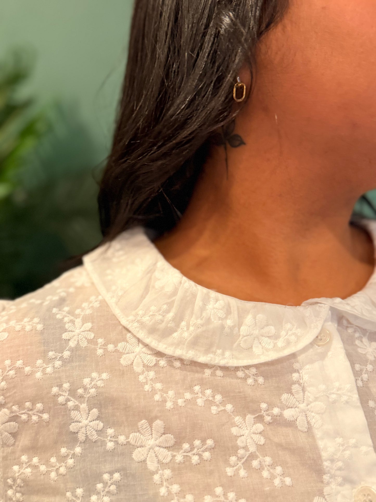 Camisa Branca Bordados Plus