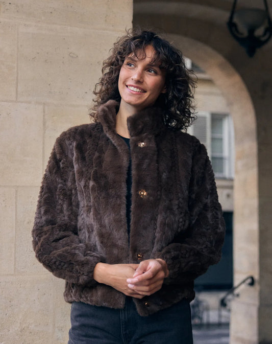 Casaco Pelo Castanho