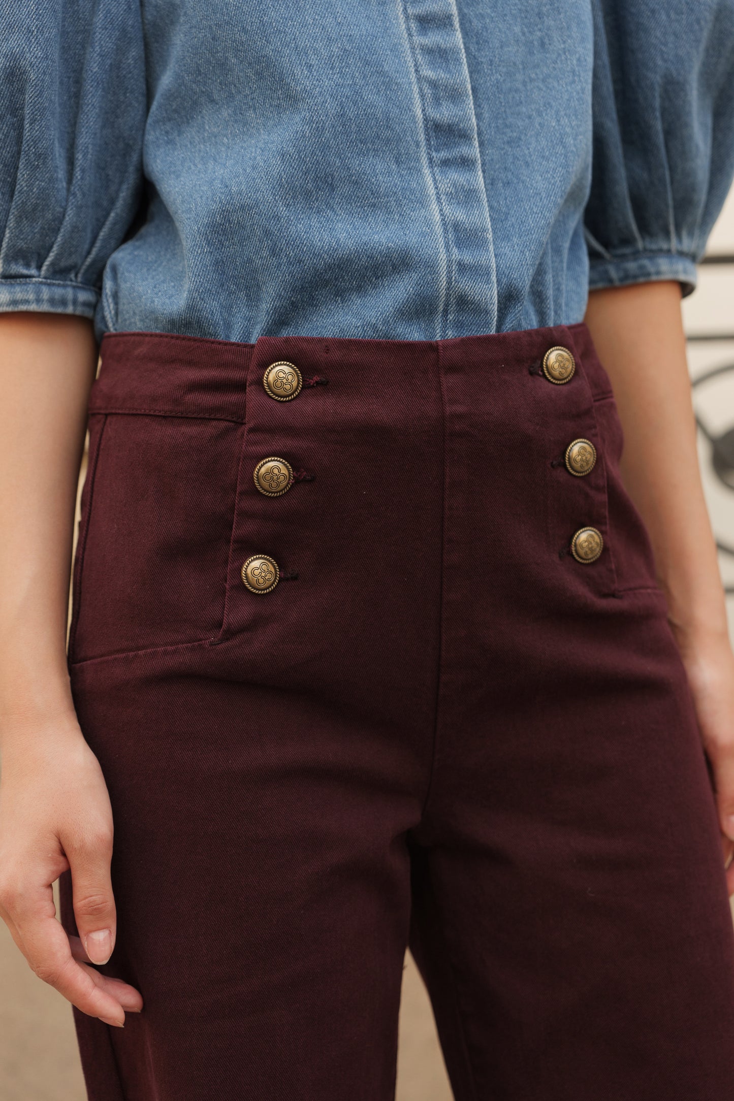 Calça Victorine Bordô